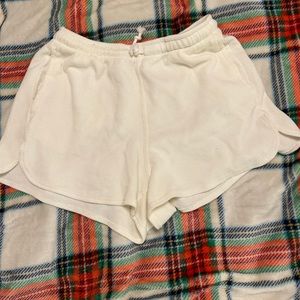 John Galt Off White Summer Sweat Shorts